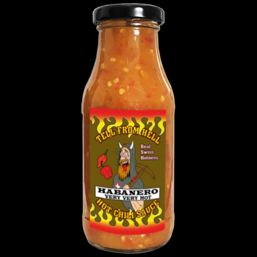 TELL FROM HELL - Hot Chili Sauce - Habanero (sehr scharf)